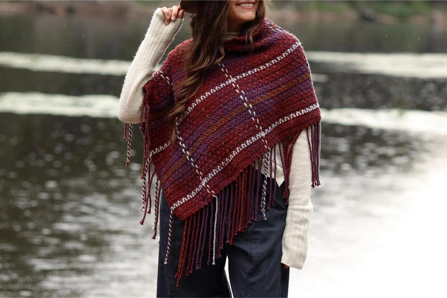 Aberdeen Plaid Poncho FREE Crochet Pattern — Two of Wands